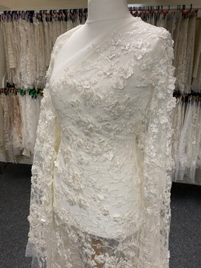 Ivory Beaded 3D Lace - Erwin