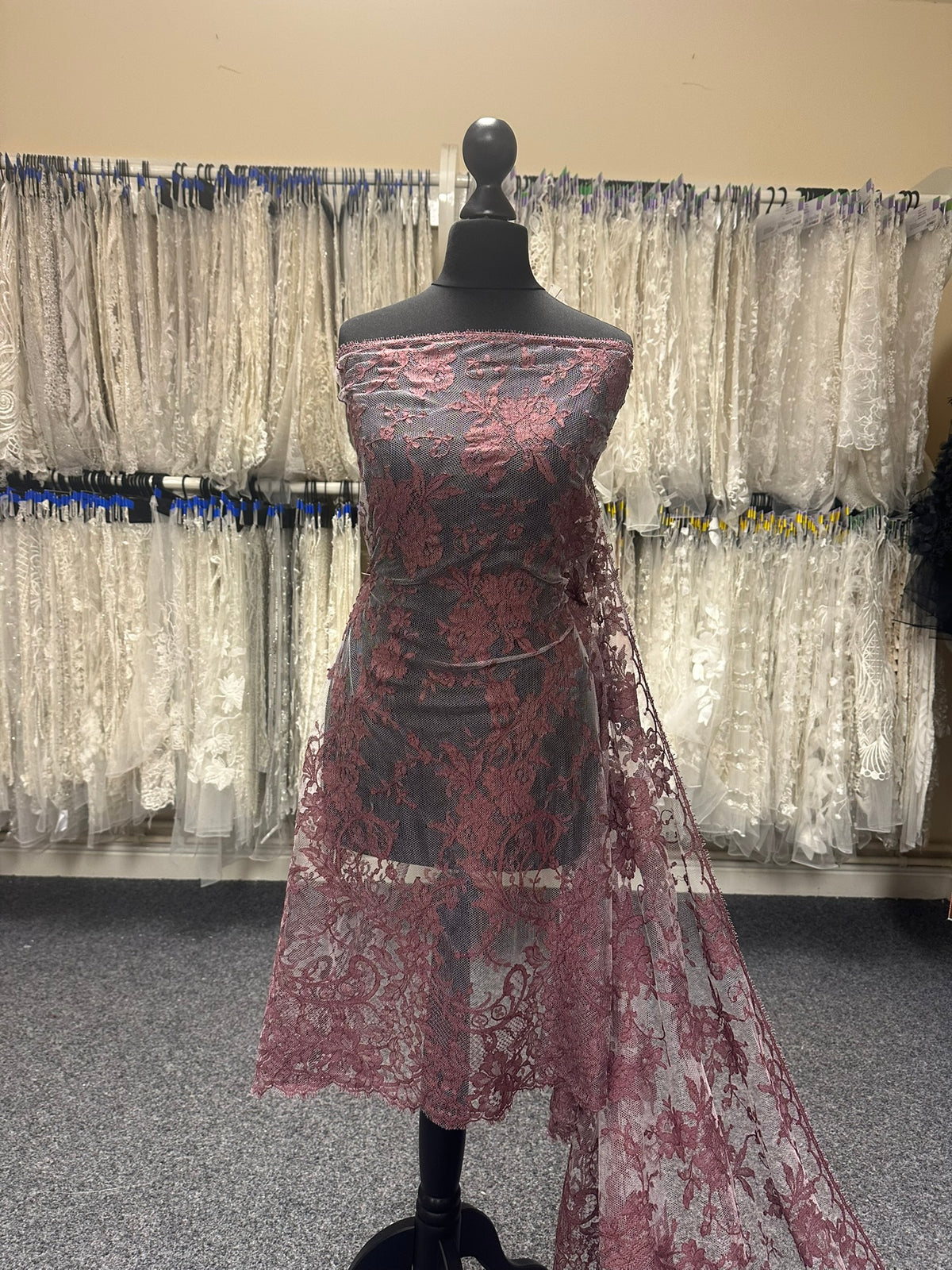 Plum Chantilly Lace - Kate