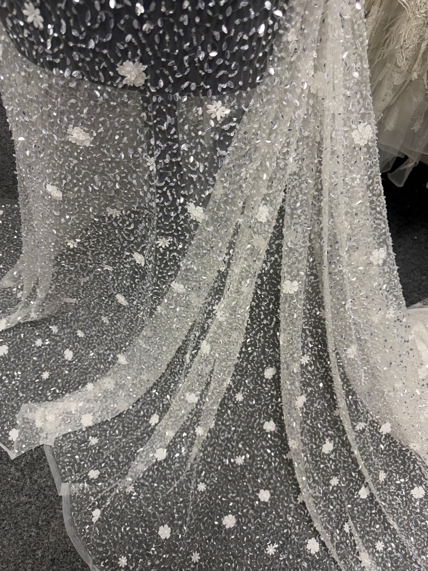 Ivory 3D Flower Lace - Campbell
