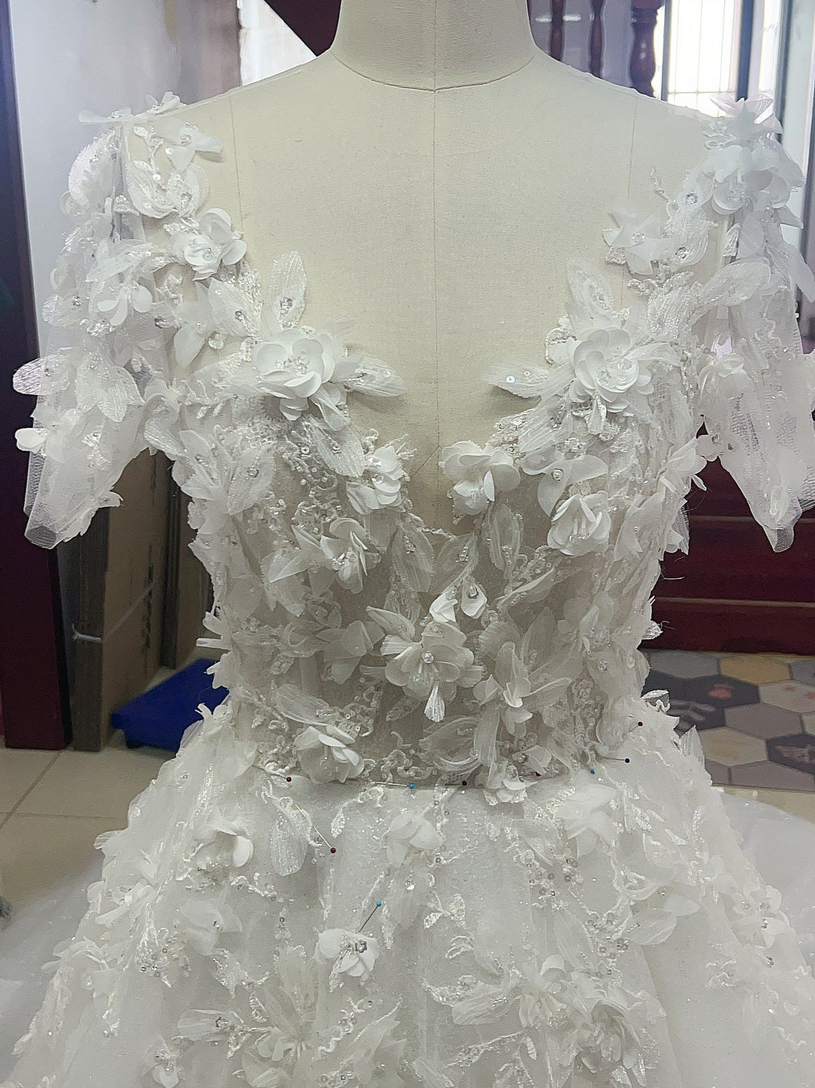 Ivory 3D Flower Lace - Oktober