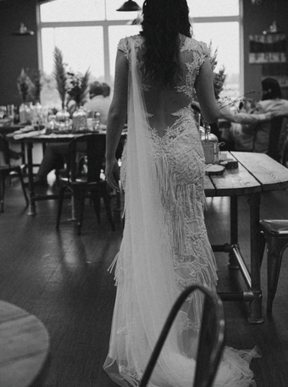 Ivory Beaded & Corded Lace - Infinity