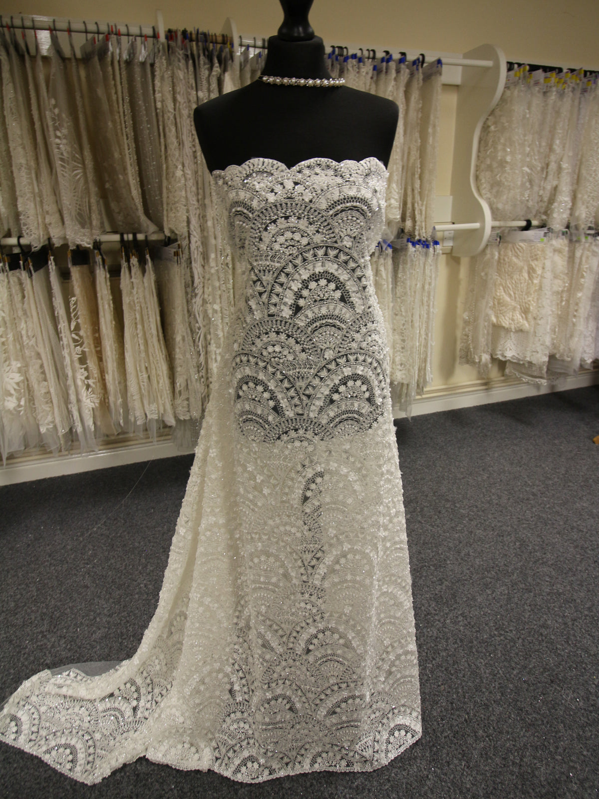 Ivory Beaded Lace - Emmeline