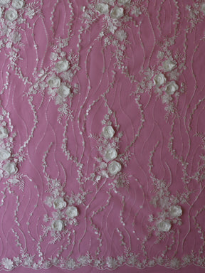 Ivory 3D Flower Lace – Bailey