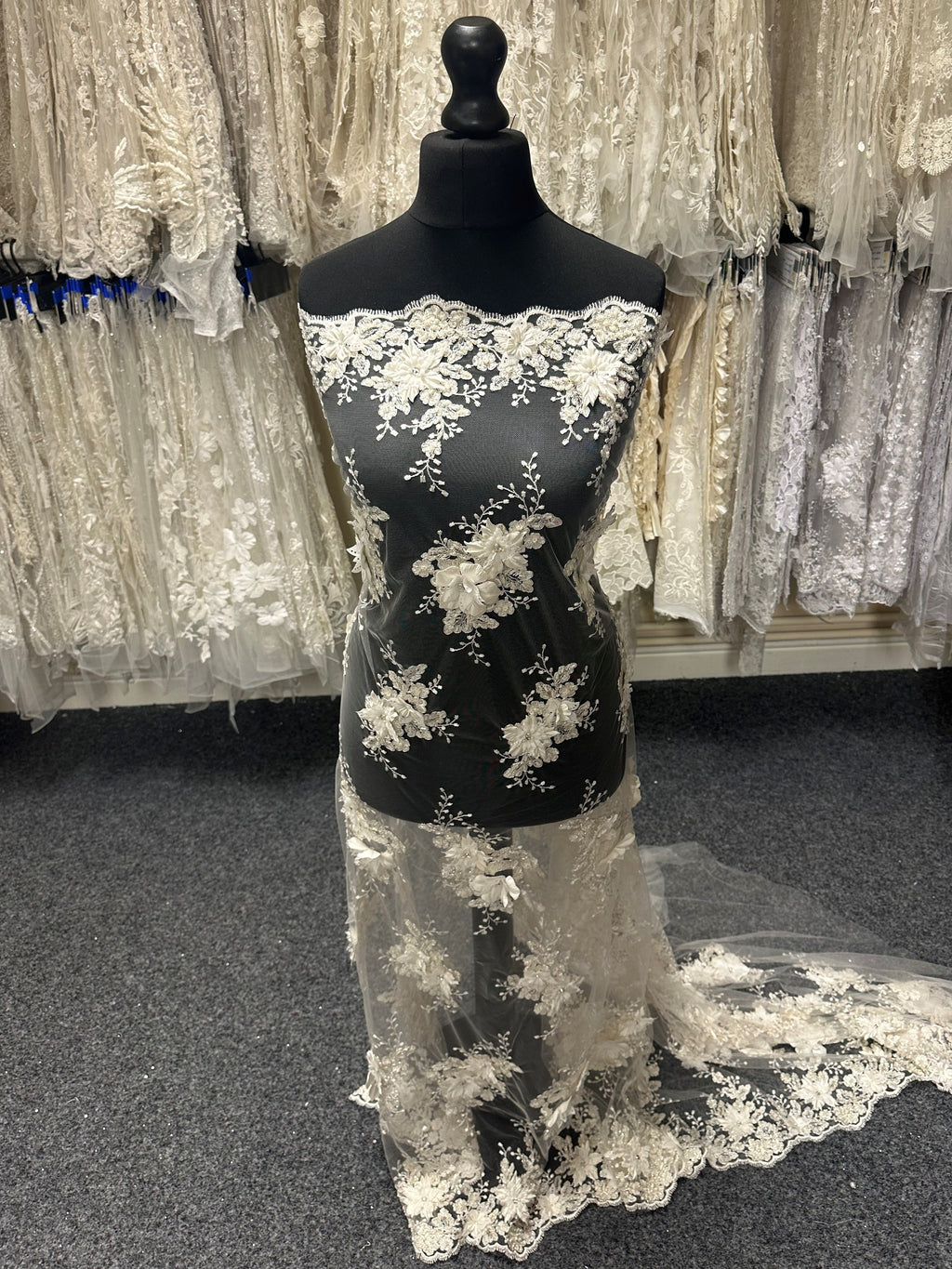 Ivory 3D Flower Lace - Naomi Ivory 3D Flower Lace - Naomi