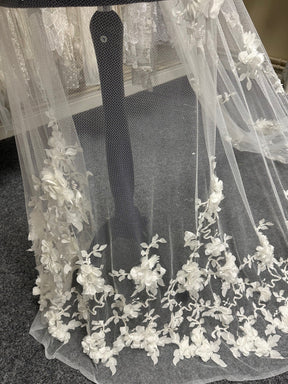 Ivory 3D Bridal Lace - Porscha