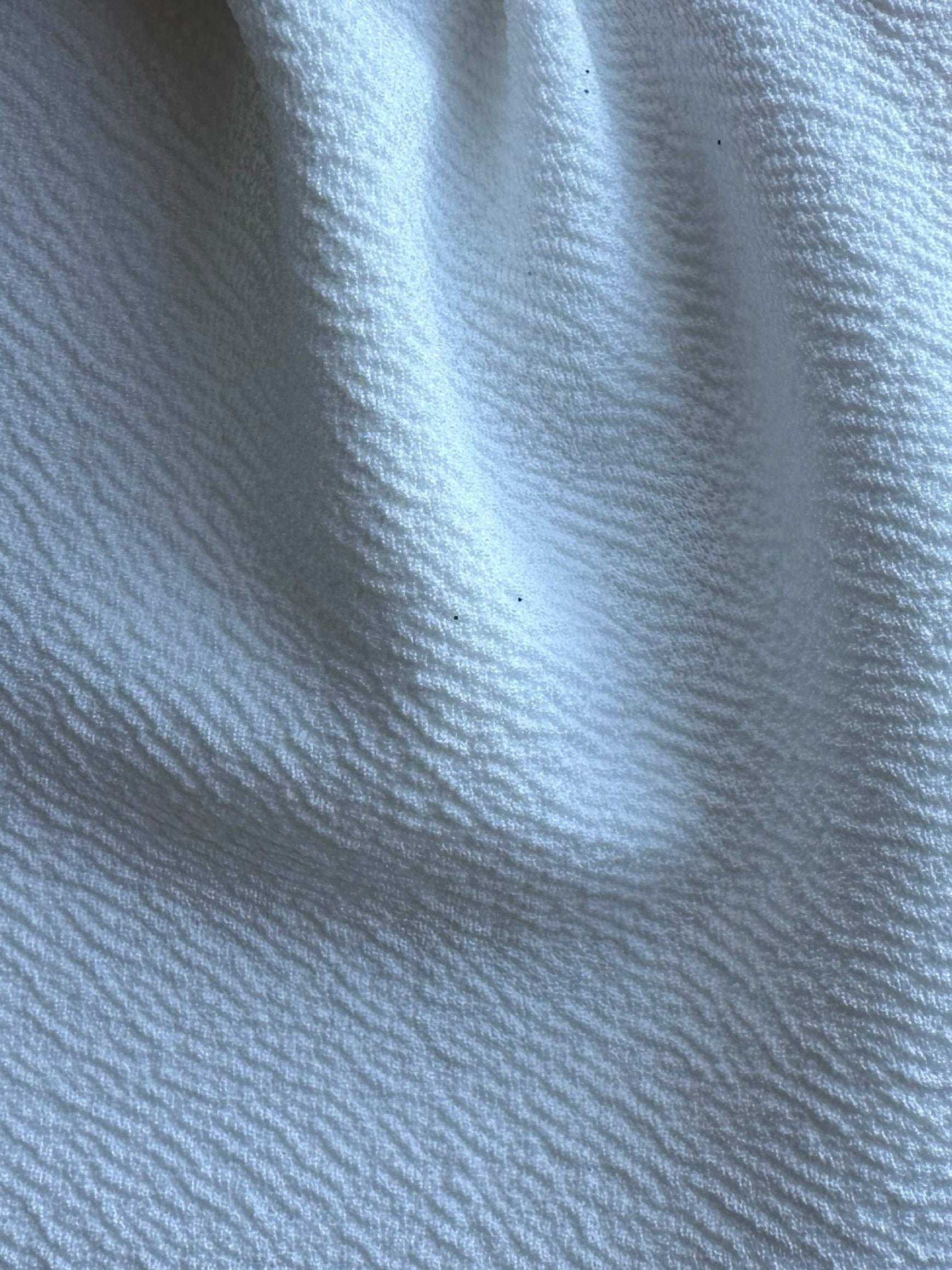 Ivory Stretch Polyester Heavy Crepe - Spain