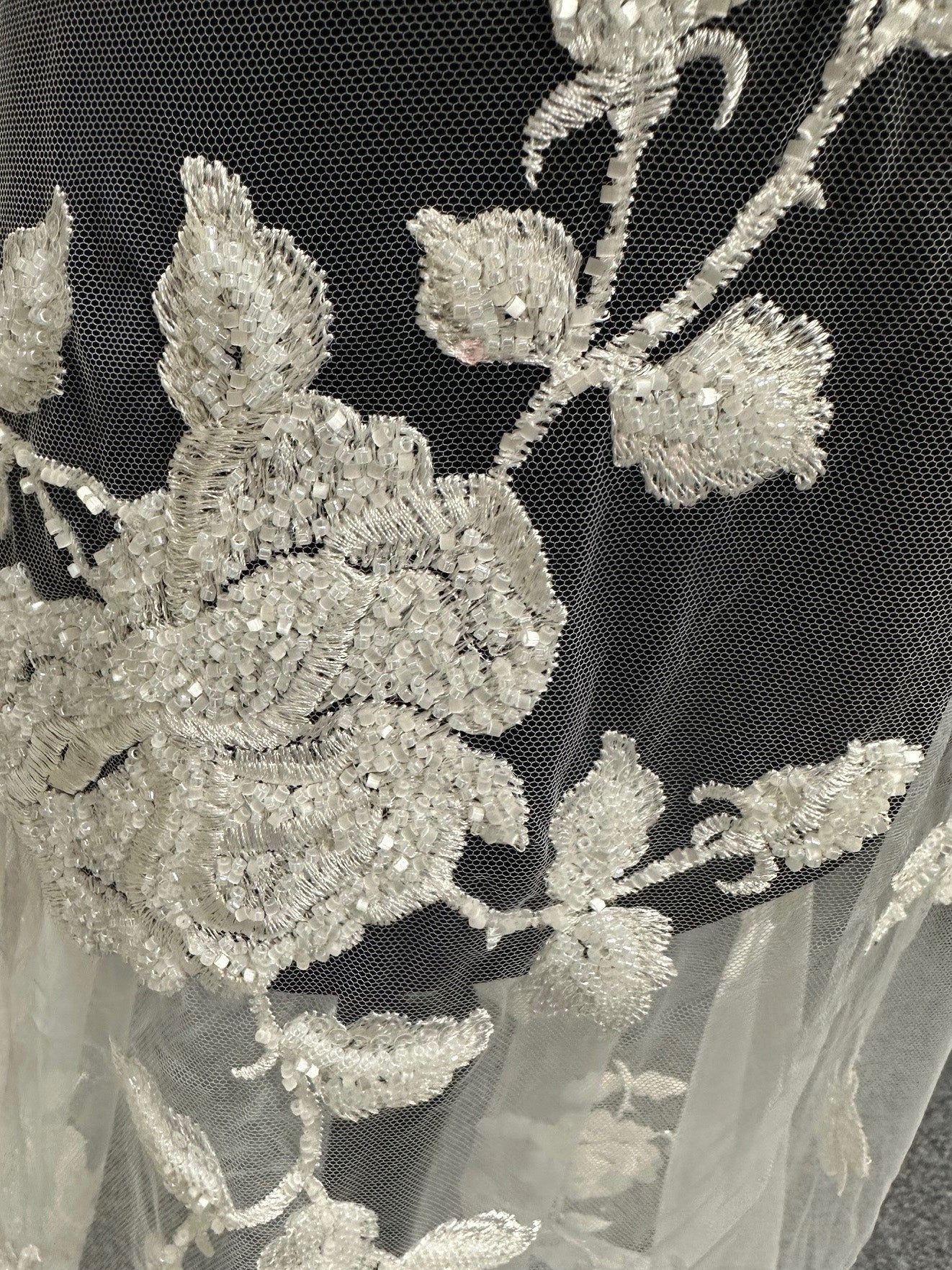 Ivory Beaded Lace - Caspa