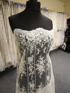 Ivory Beaded Lace - Christina