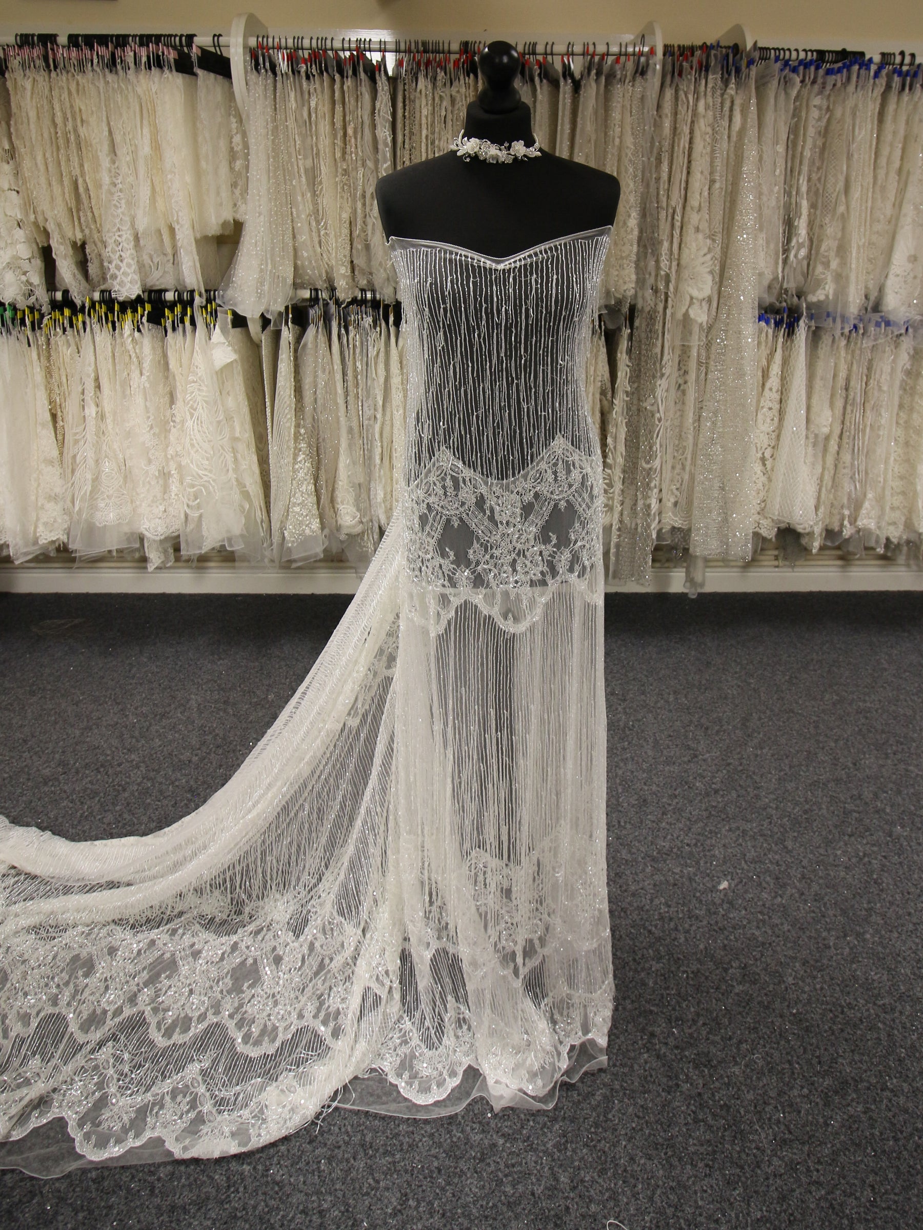 Ivory Beaded Lace - Desdemona