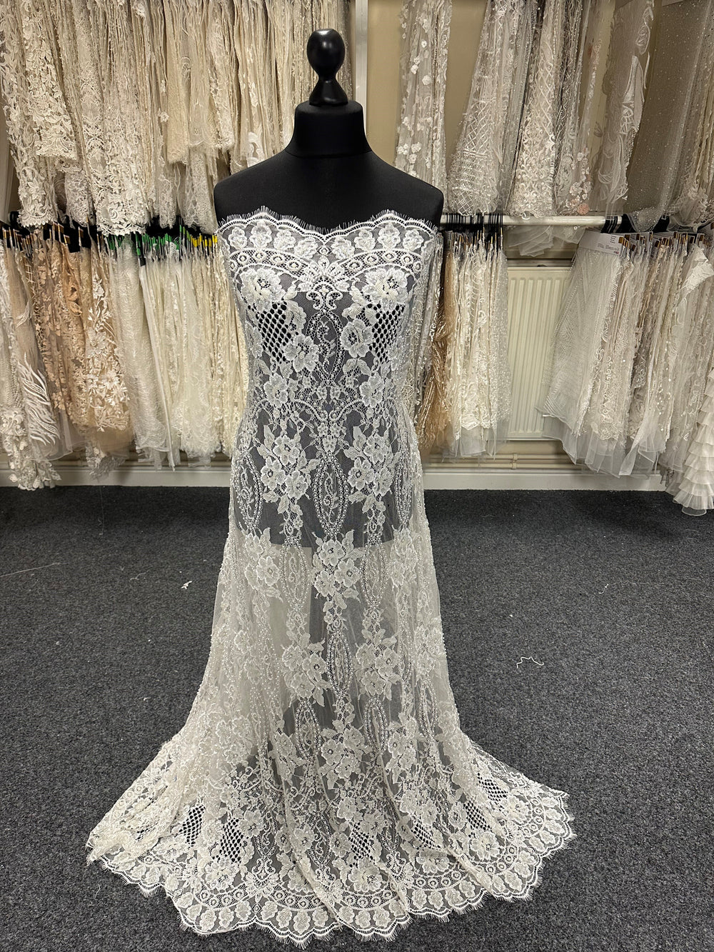 Ivory Raschel Lace Madison