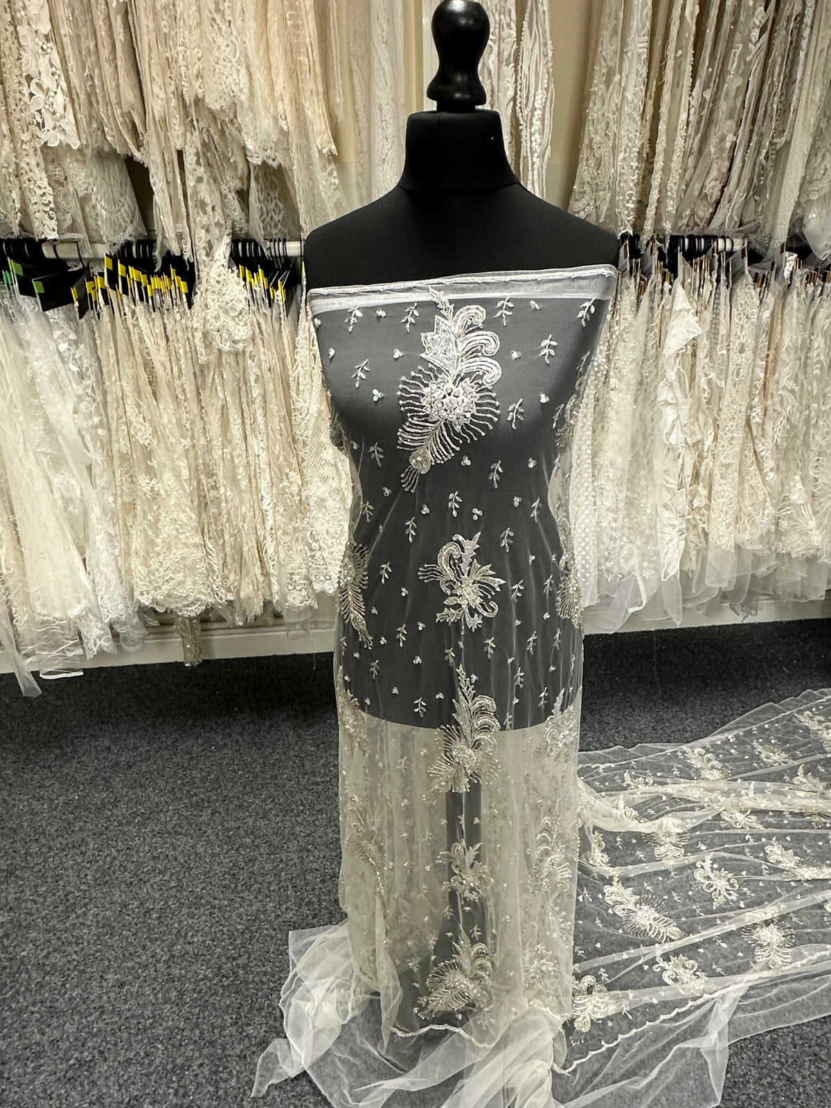 Ivory Beaded Lace - Heaven