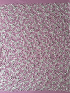 Ivory Beaded Floral Lace - Irke