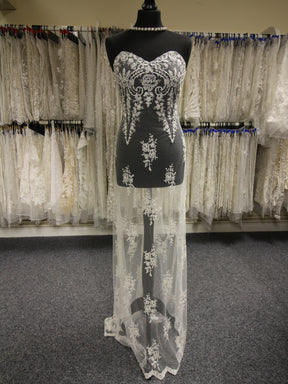 Ivory Beaded Lace - Lauren