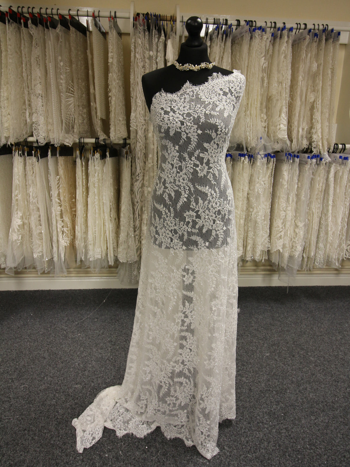 Ivory Beaded Lace - Manny