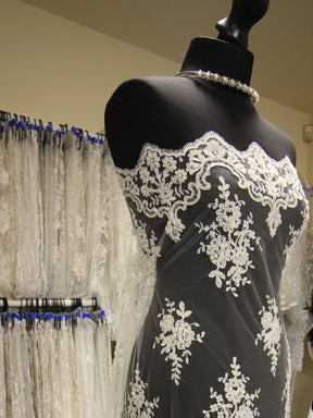 Ivory Beaded Lace - Sophia