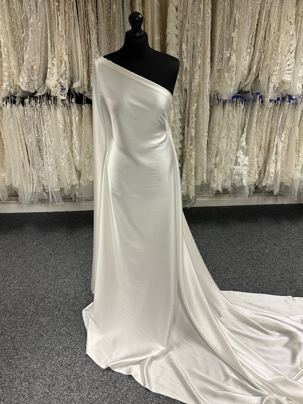 Ivory Polyester Charmeuse Satin