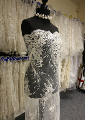 Ivory Corded Lace - Allegra