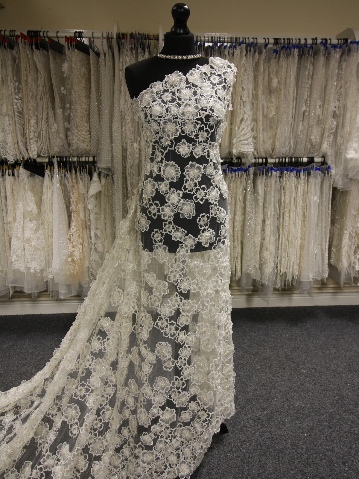 3D Lace : Dress Making - Bridal Fabrics