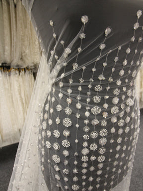 Ivory Beaded Lace - Belkis