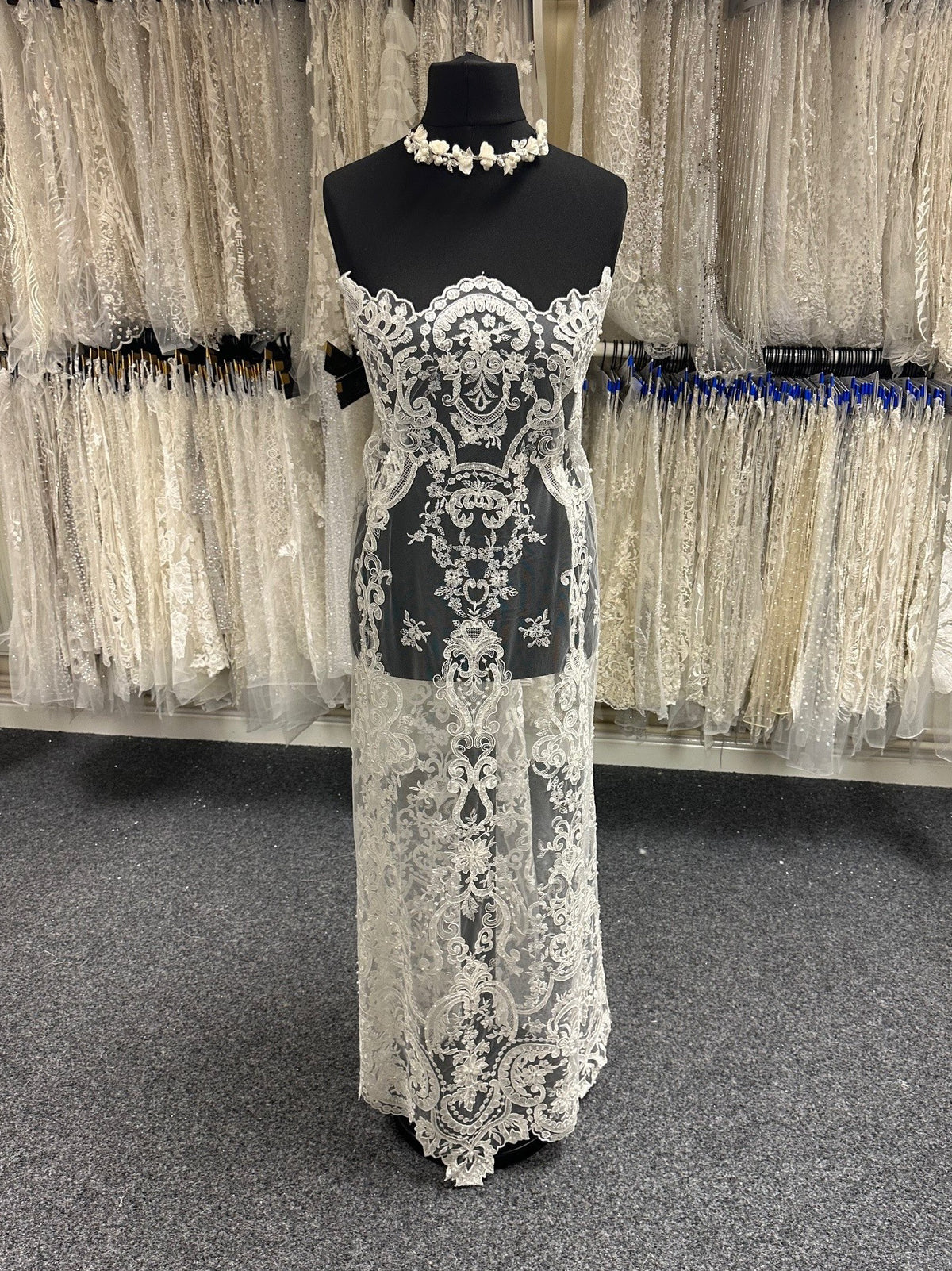 Ivory Beaded Lace - Bella