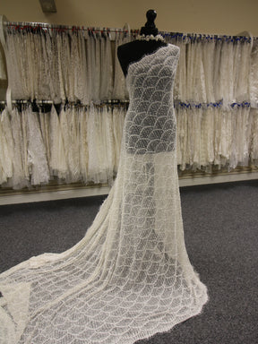 Ivory Hand Beaded Lace - Brianna