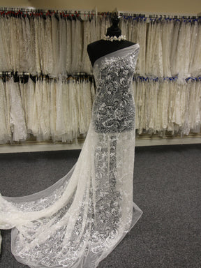 Ivory Sequin Lace - Caledonia