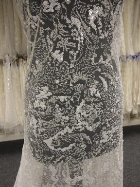 Ivory Sequin Lace - Caledonia