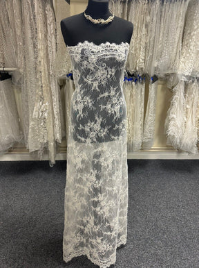 Ivory Beaded and Corded Lace - Carmel