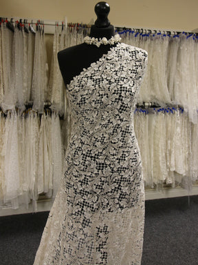 Ivory Embroidered Lace - Cassandra