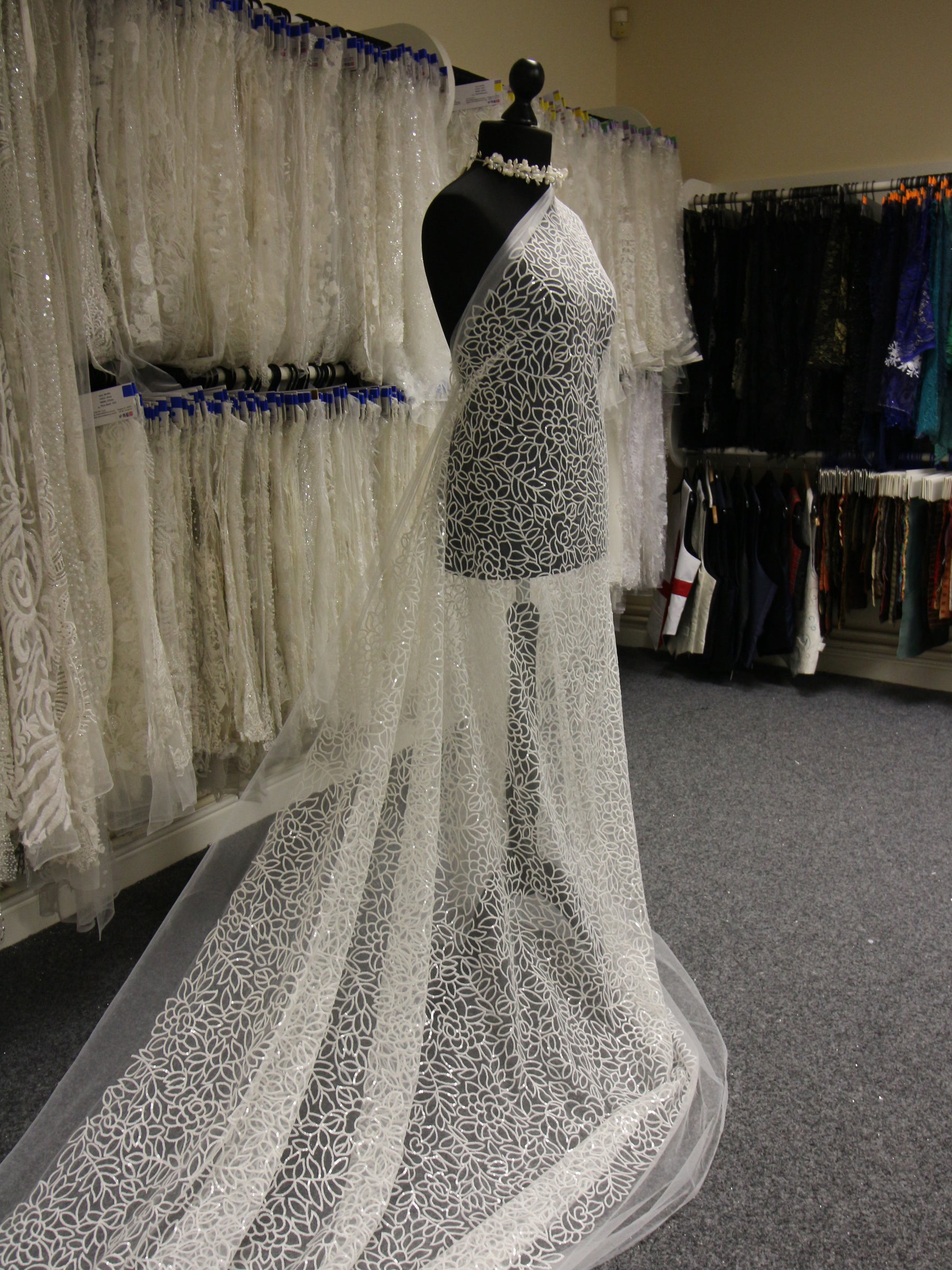 Ivory Embroidered Lace - Cinnabon