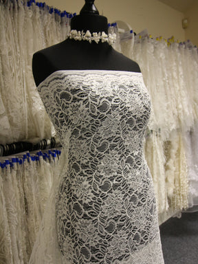 Ivory Raschel Lace - Ezra