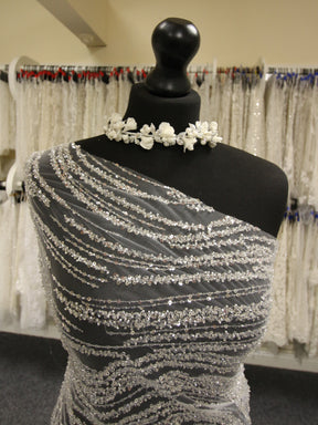 Ivory Beaded & Sequinned Lace - Gillian