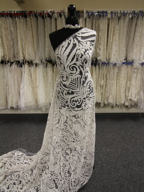 Ivory Beaded Lace - Holland