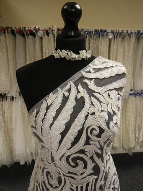 Ivory Beaded Lace - Holland