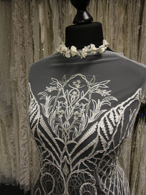 Ivory Embroidered Lace - Hortense