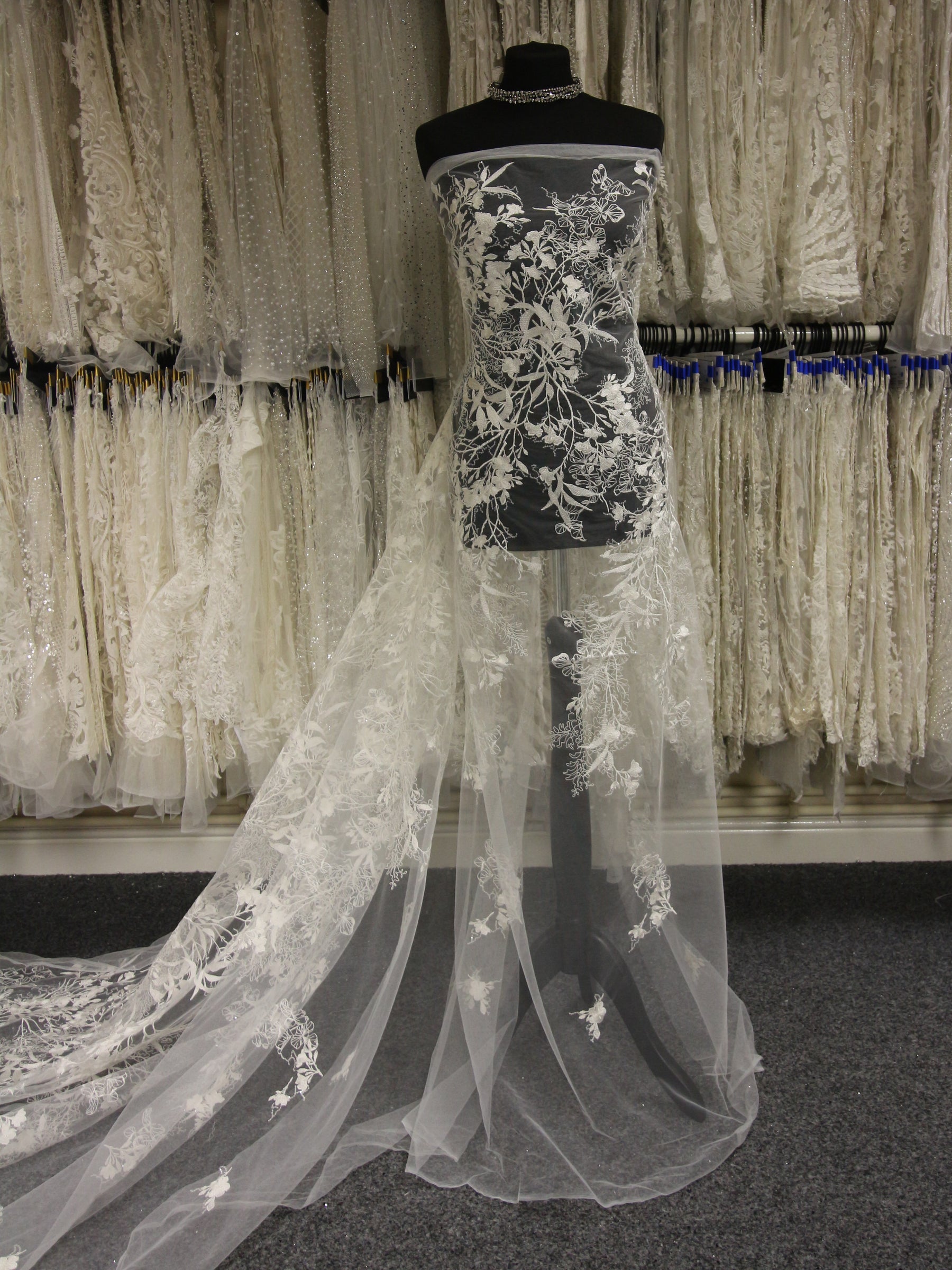 Ivory Embroidered Lace - Joan Ivory Embroidered Lace - Joan