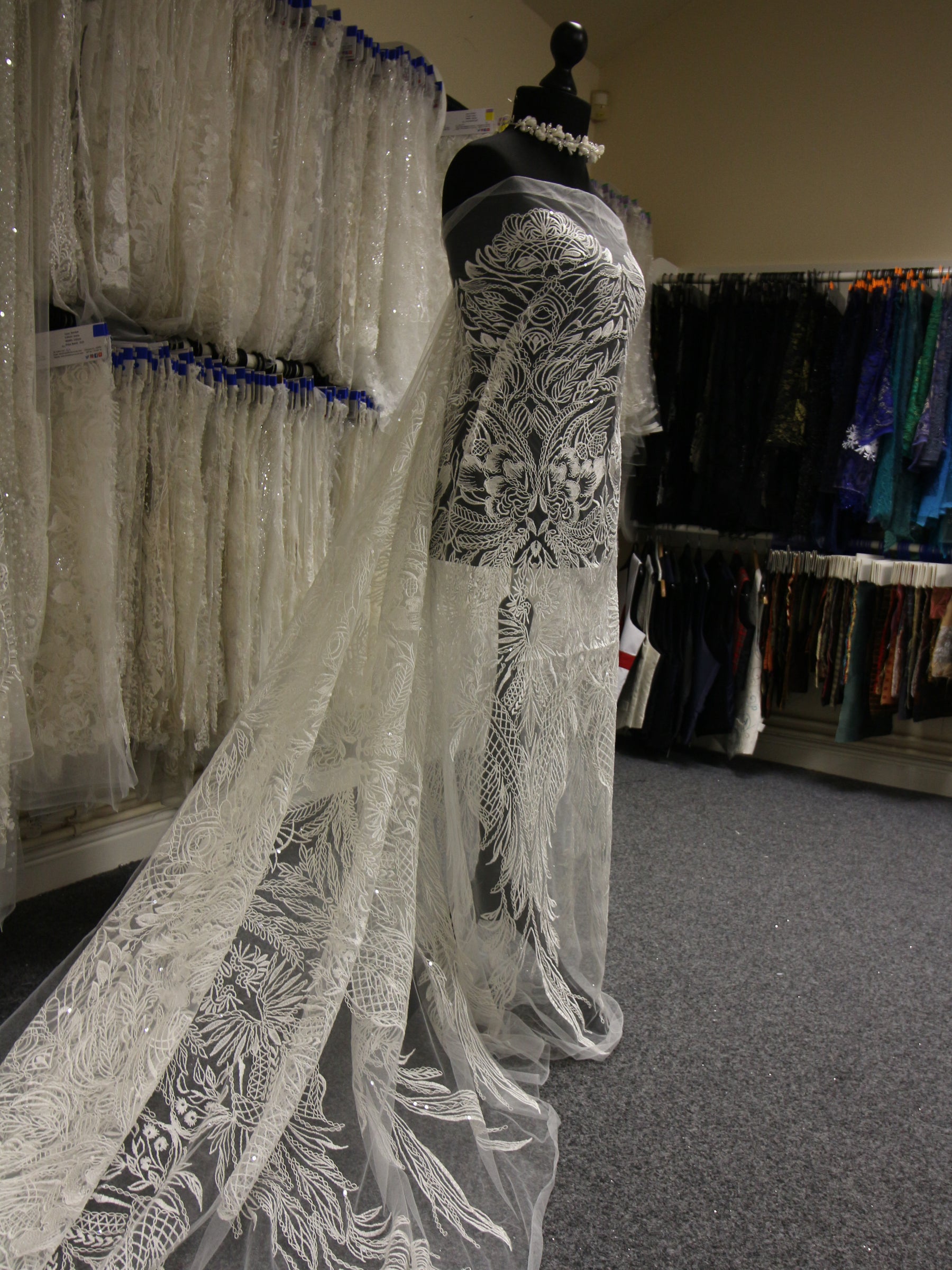 Ivory Embroidered Lace - Kyna