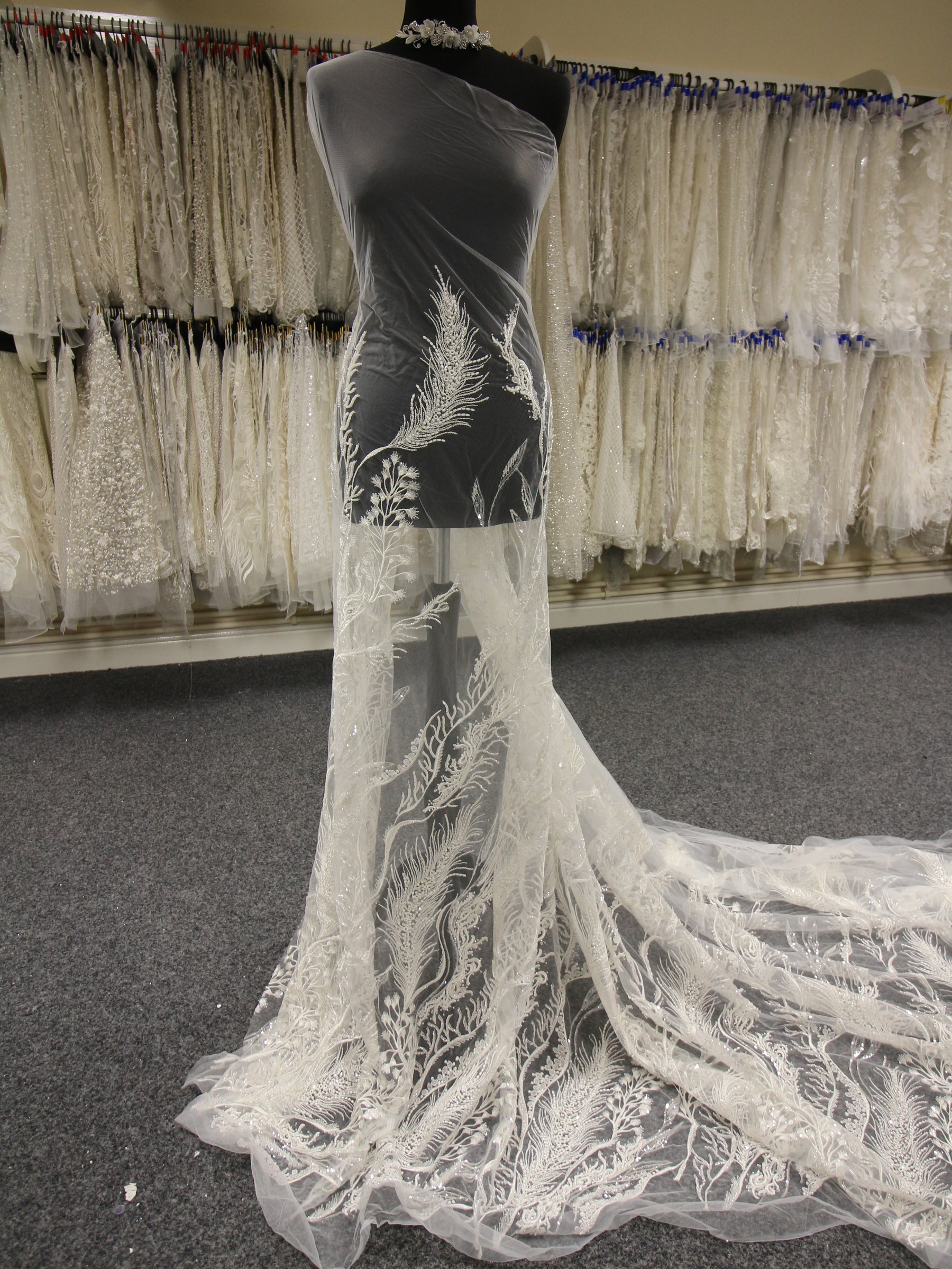 Ivory Beaded Lace - Loquenza