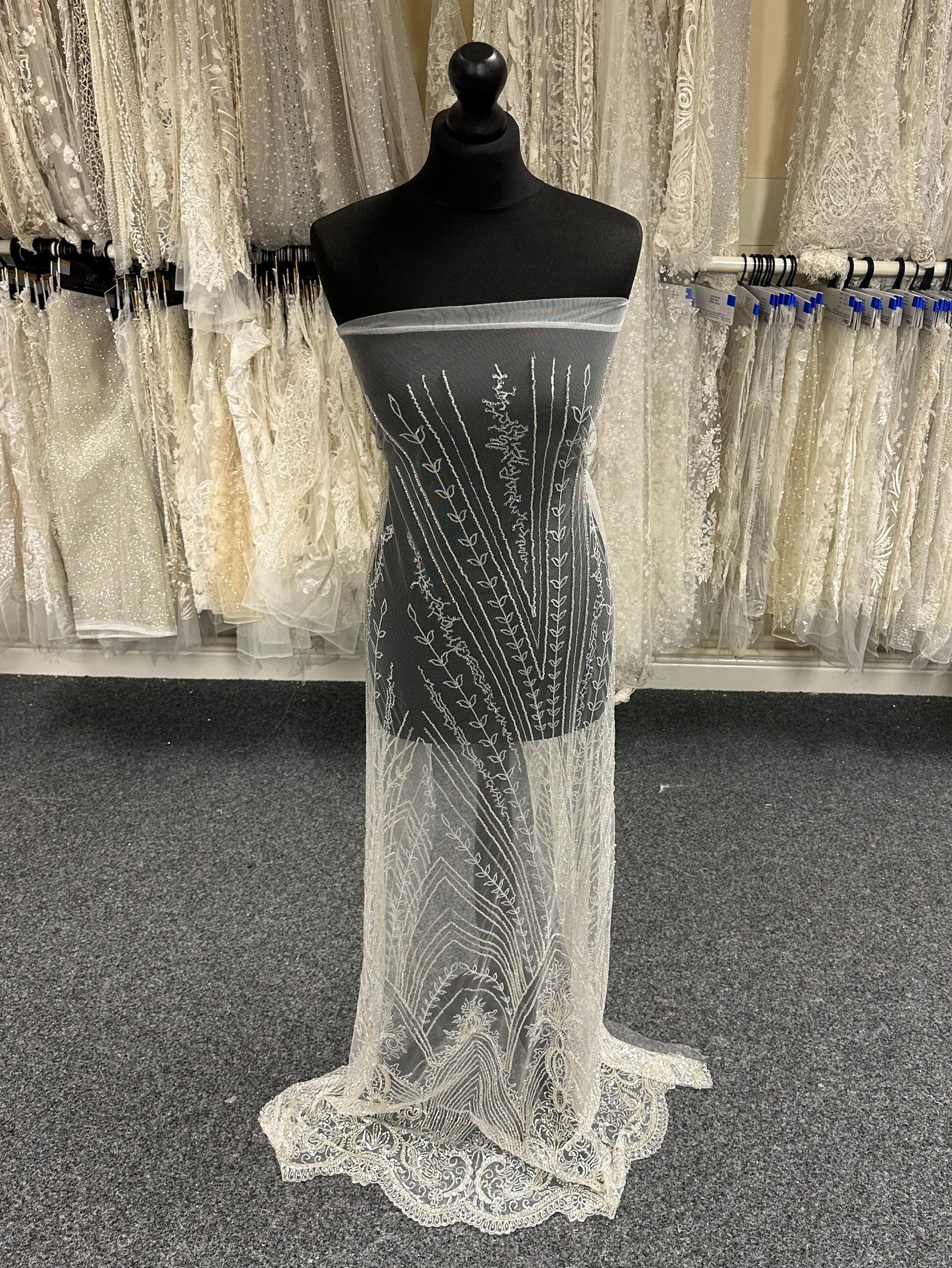 Ivory Beaded Lace Maxi Ivory Beaded Lace Maxi