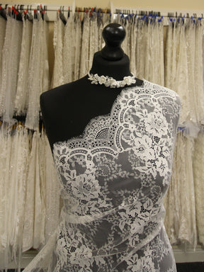 Ivory Raschel Lace - Melanie