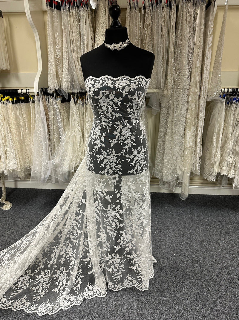 Ivory Laser Lace Eb5019 main image 1