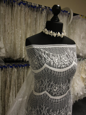 Ivory Raschel Lace - Moa