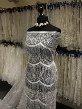 Ivory Raschel Lace - Moa