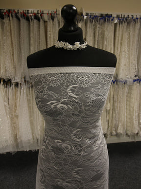 Ivory Raschel Lace - Nora