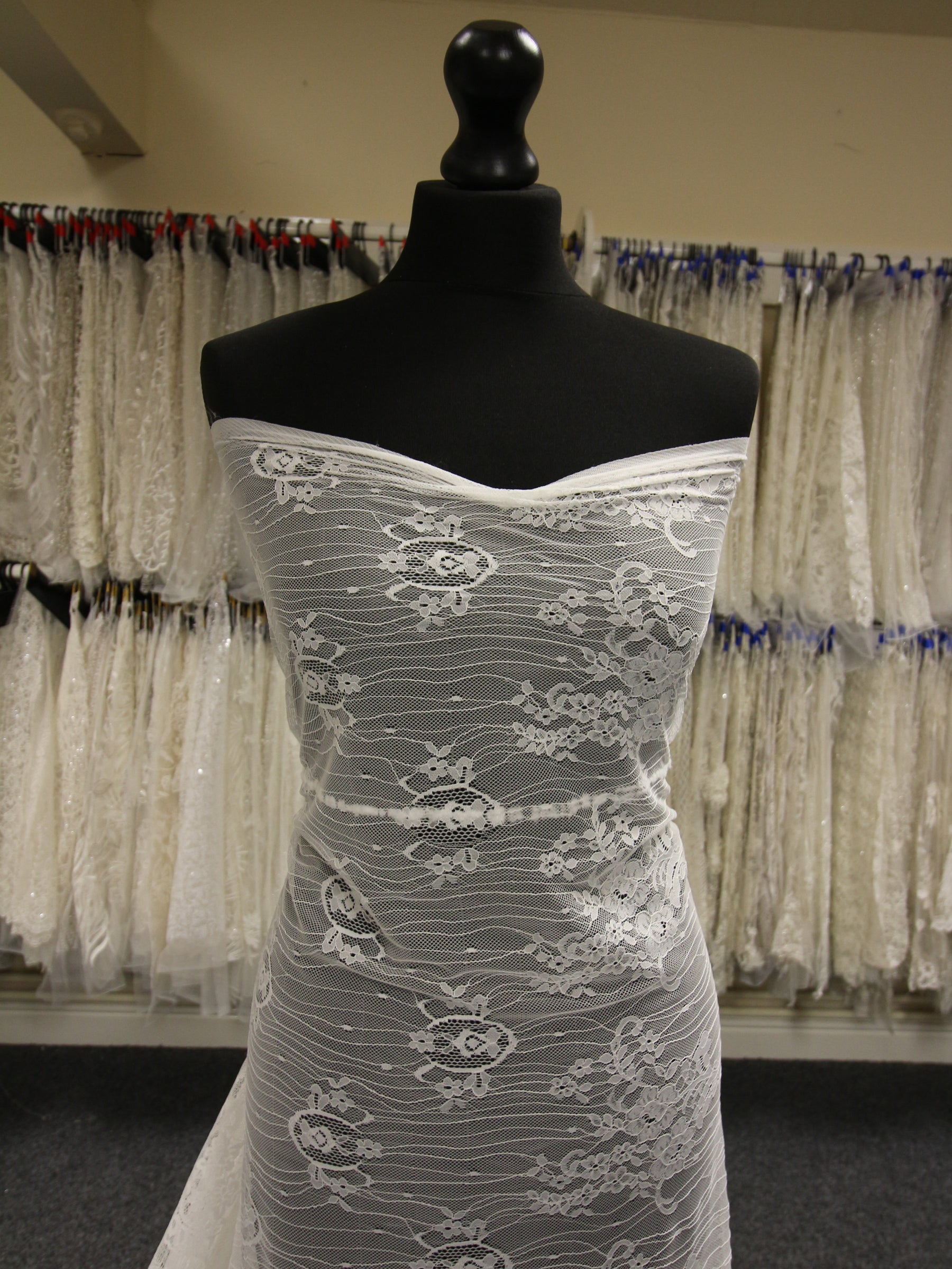 Ivory Raschel Lace - Riley