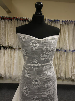 Ivory Raschel Lace - Riley