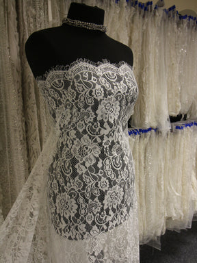 Ivory Raschel Lace - Tearra