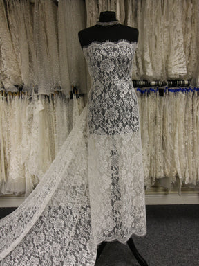 Ivory Raschel Lace - Tearra