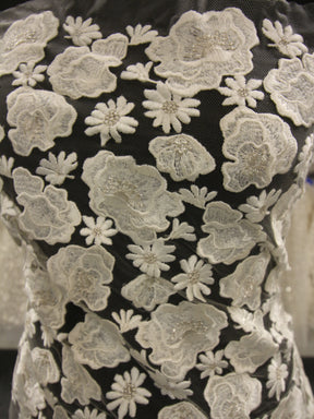 Ivory Embroidered Lace - Thora