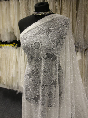 Ivory & Silver Lightweight Lace - Verlander